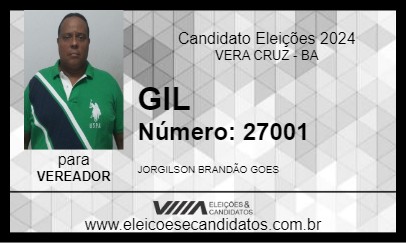 Candidato GIL 2024 - VERA CRUZ - Eleições