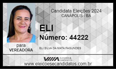 Candidato ELI 2024 - CANÁPOLIS - Eleições