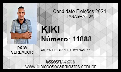 Candidato KIKI 2024 - ITANAGRA - Eleições