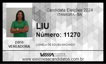 Candidato LIU 2024 - ITANAGRA - Eleições