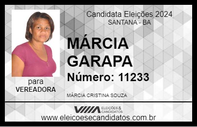 Candidato MÁRCIA GARAPA 2024 - SANTANA - Eleições