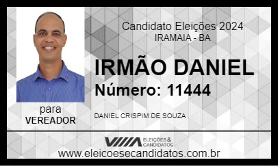 Candidato IRMÃO DANIEL 2024 - IRAMAIA - Eleições