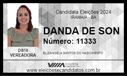 Candidato DANDA DE SON 2024 - IRAMAIA - Eleições