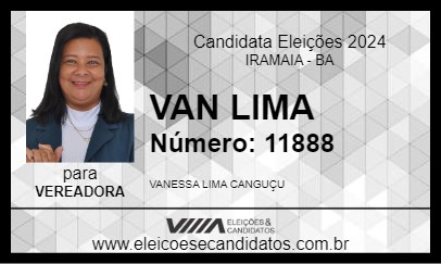 Candidato VAN LIMA 2024 - IRAMAIA - Eleições