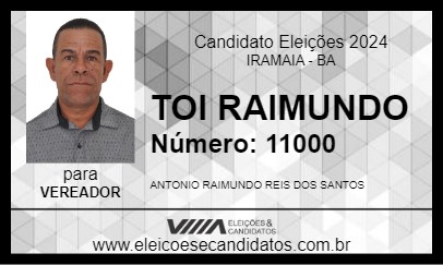 Candidato TOI RAIMUNDO 2024 - IRAMAIA - Eleições