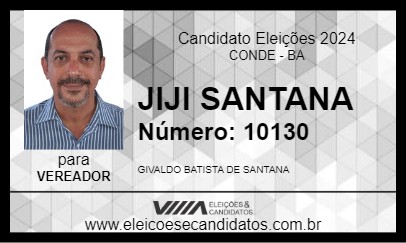 Candidato GIGI SANTANA 2024 - CONDE - Eleições