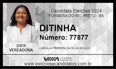 Candidato DITINHA 2024 - FORMOSA DO RIO PRETO - Eleições