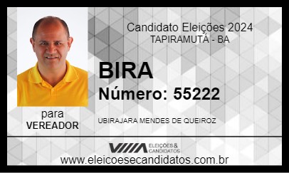 Candidato BIRA 2024 - TAPIRAMUTÁ - Eleições