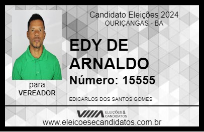 Candidato EDY DE ARNALDO 2024 - OURIÇANGAS - Eleições