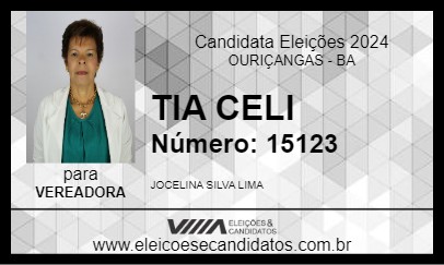 Candidato TIA CELI 2024 - OURIÇANGAS - Eleições