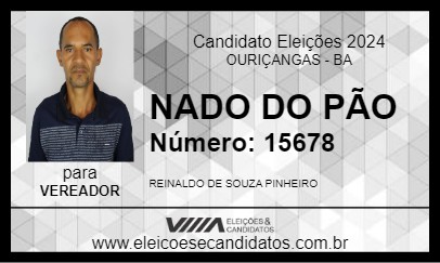 Candidato NADO DO PÃO 2024 - OURIÇANGAS - Eleições