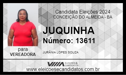 Candidato JUQUINHA 2024 - CONCEIÇÃO DO ALMEIDA - Eleições