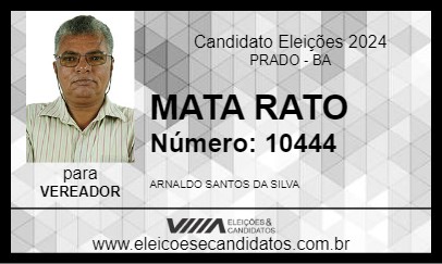 Candidato MATA RATO 2024 - PRADO - Eleições