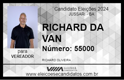 Candidato RICHARD DA VAN 2024 - JUSSARI - Eleições