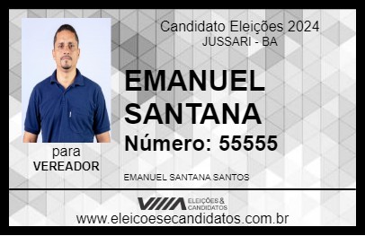 Candidato EMANUEL SANTANA 2024 - JUSSARI - Eleições