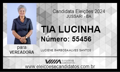 Candidato TIA LUCINHA 2024 - JUSSARI - Eleições