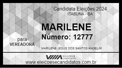 Candidato MARILENE 2024 - ITABUNA - Eleições