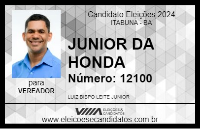 Candidato JUNIOR DA HONDA 2024 - ITABUNA - Eleições