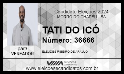 Candidato TATI DO ICÓ 2024 - MORRO DO CHAPÉU - Eleições