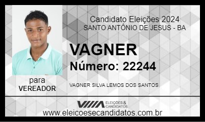 Candidato VAGNER 2024 - SANTO ANTÔNIO DE JESUS - Eleições