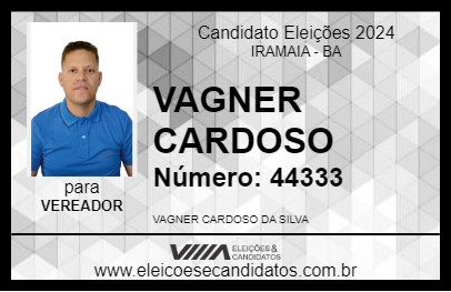 Candidato VAGNER CARDOSO 2024 - IRAMAIA - Eleições