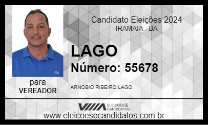 Candidato LAGO 2024 - IRAMAIA - Eleições