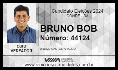 Candidato BRUNO BOB 2024 - CONDE - Eleições