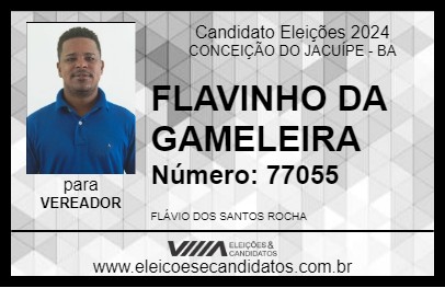 Candidato FLAVINHO DA GAMELEIRA 2024 - CONCEIÇÃO DO JACUÍPE - Eleições