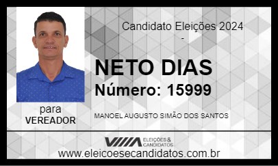 Candidato NETO DIAS 2024 - IRAMAIA - Eleições