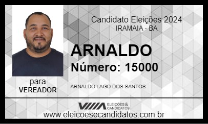 Candidato ARNALDO 2024 - IRAMAIA - Eleições