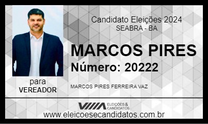 Candidato MARCOS PANGOLA 2024 - SEABRA - Eleições