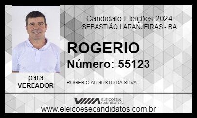 Candidato ROGERIO 2024 - SEBASTIÃO LARANJEIRAS - Eleições