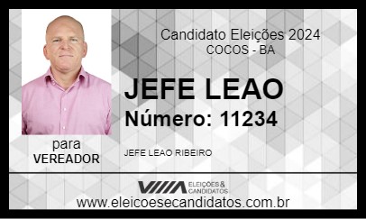 Candidato JEFE LEAO 2024 - COCOS - Eleições