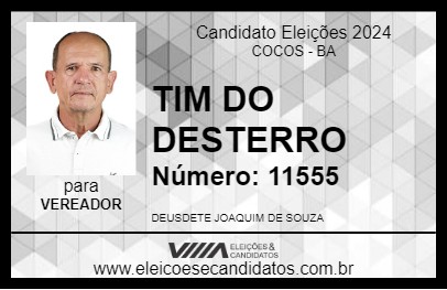 Candidato TIM DO DESTERRO 2024 - COCOS - Eleições