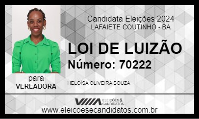 Candidato LOI DE LUIZÃO 2024 - LAFAIETE COUTINHO - Eleições