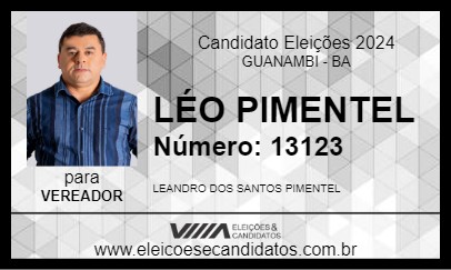 Candidato LÉO PIMENTEL 2024 - GUANAMBI - Eleições