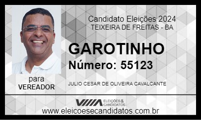 Candidato GAROTINHO 2024 - TEIXEIRA DE FREITAS - Eleições