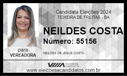 Candidato NEILDES COSTA 2024 - TEIXEIRA DE FREITAS - Eleições