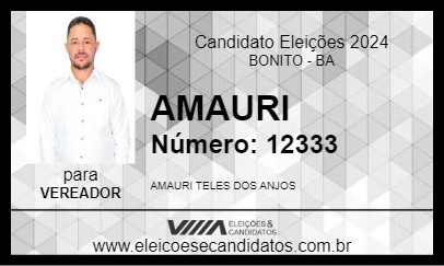 Candidato AMAURI 2024 - BONITO - Eleições