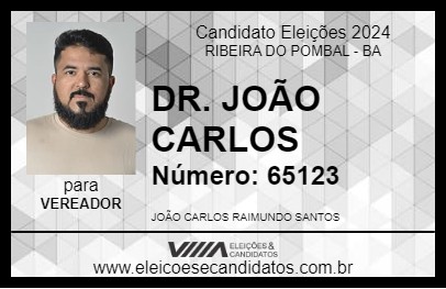 Candidato DR. JOÃO CARLOS 2024 - RIBEIRA DO POMBAL - Eleições