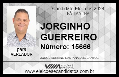 Candidato JORGINHO GUERREIRO 2024 - FÁTIMA - Eleições