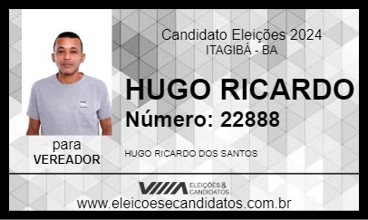 Candidato HUGO RICARDO 2024 - ITAGIBÁ - Eleições