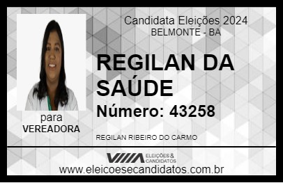 Candidato REGILAN DA SAÚDE  2024 - BELMONTE - Eleições