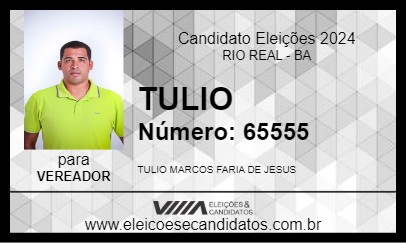 Candidato TULIO 2024 - RIO REAL - Eleições