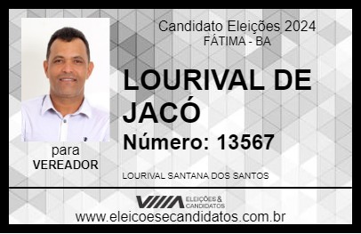 Candidato LOURIVAL DE JACÓ 2024 - FÁTIMA - Eleições