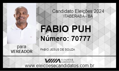 Candidato FABIO PUH 2024 - ITABERABA - Eleições