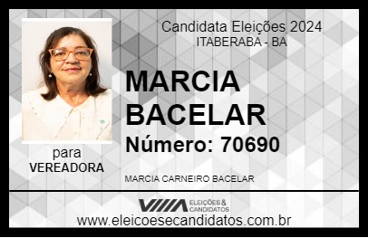 Candidato MARCIA BACELAR 2024 - ITABERABA - Eleições