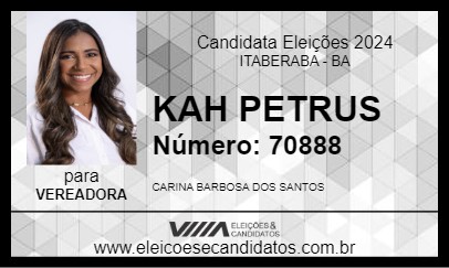 Candidato KAH PETRUS 2024 - ITABERABA - Eleições