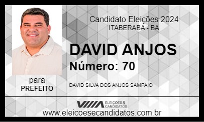 Candidato DAVID ANJOS 2024 - ITABERABA - Eleições