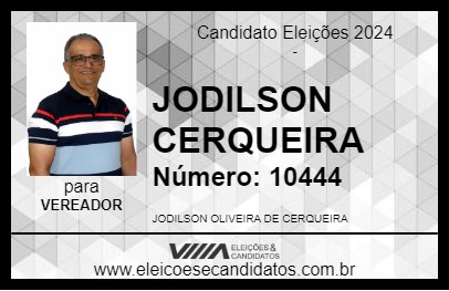 Candidato JODILSON CERQUEIRA 2024 - CONCEIÇÃO DO JACUÍPE - Eleições